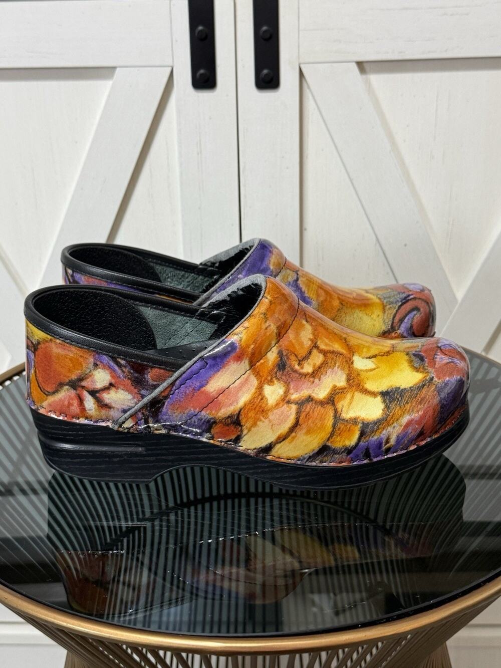 Dansko Professional Women Clogs Size 38 US 7.5 Comfort Nursing Leather Shoes